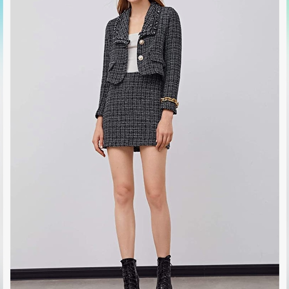 Twead two piece skirt and jacket